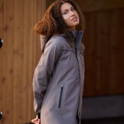 Kingsland Lange Jas KLLucia Waterproof Brown Iron