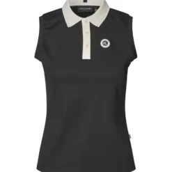 Kingsland Poloshirt KLLaura Mouwloos Zwart