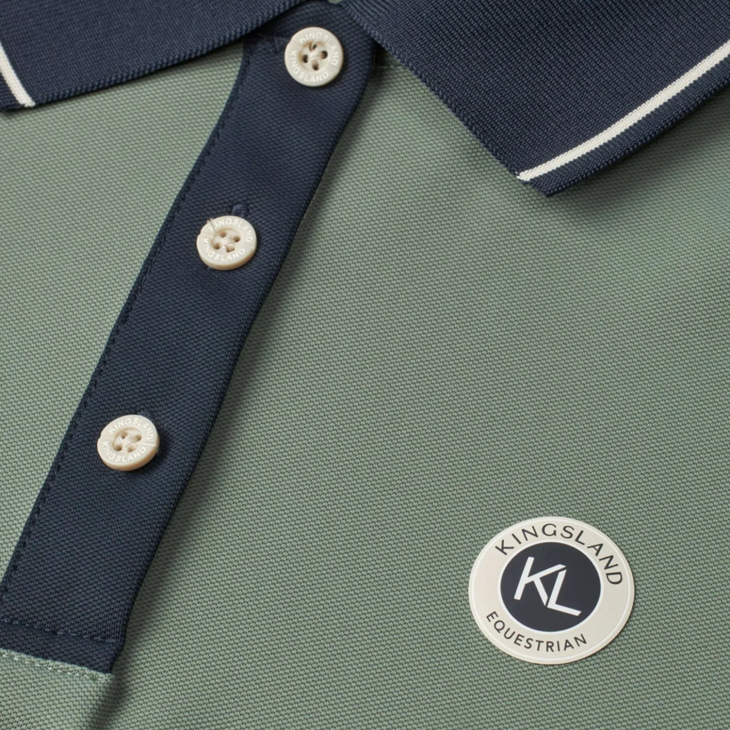 Kingsland Poloshirt KLLorenzo Heren Green Agave