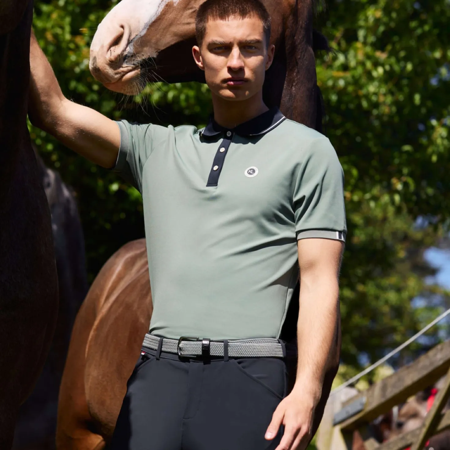 Kingsland Poloshirt KLLorenzo Heren Green Agave