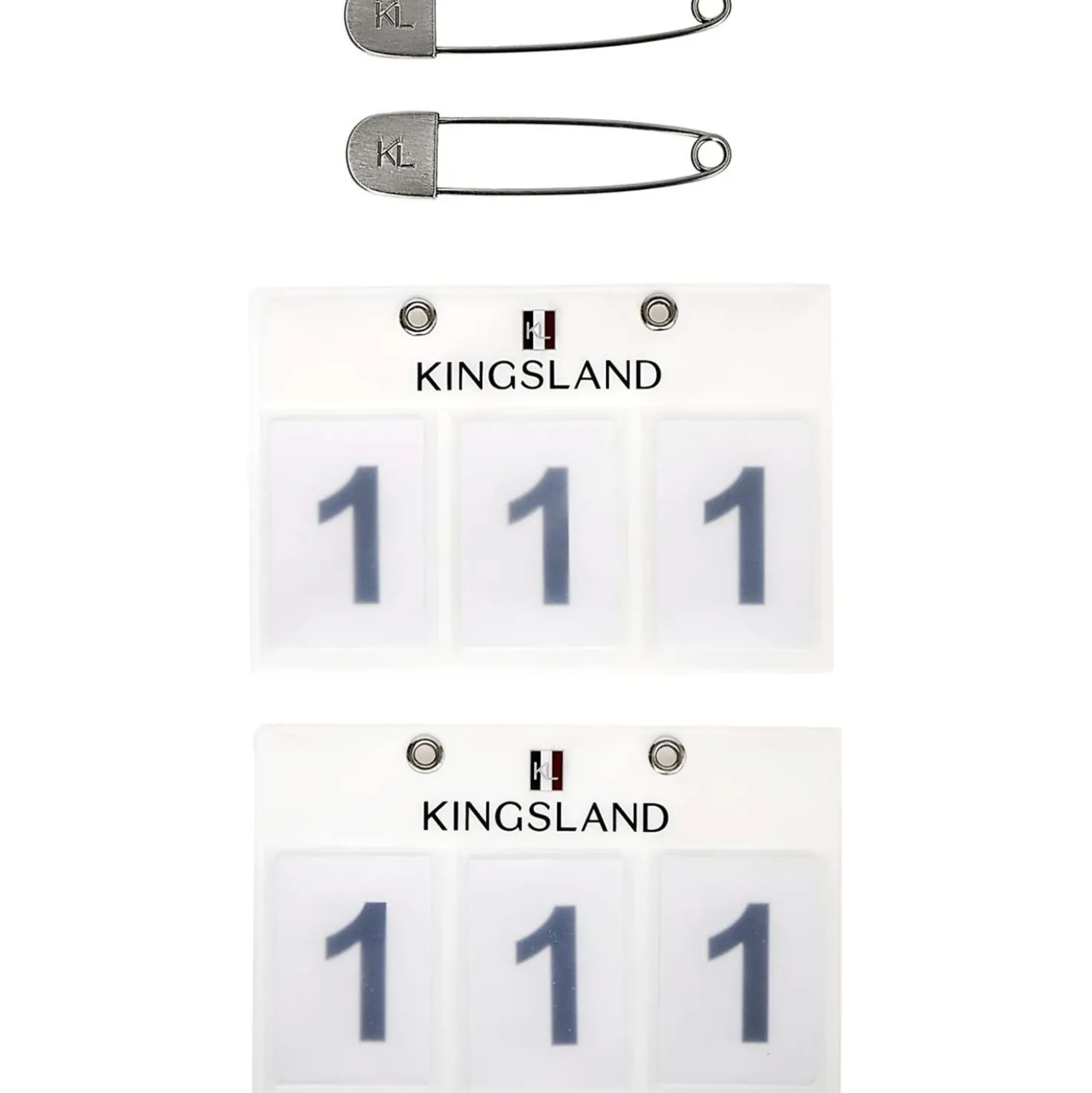 Kingsland Startnummer Classic 3 Cijfers Wit