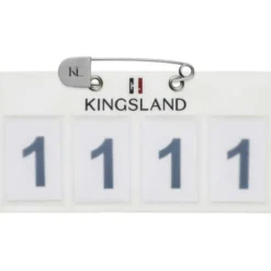 Kingsland Startnummer Classic 4 cijfers Wit