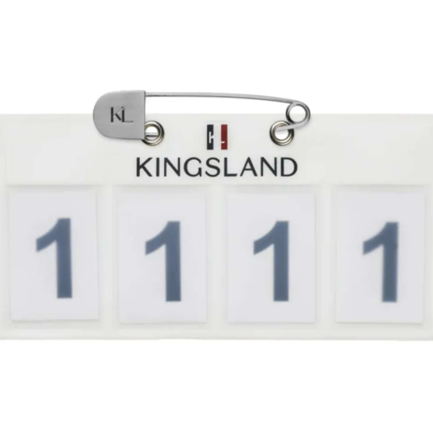 Kingsland Startnummer Classic 4 cijfers Wit