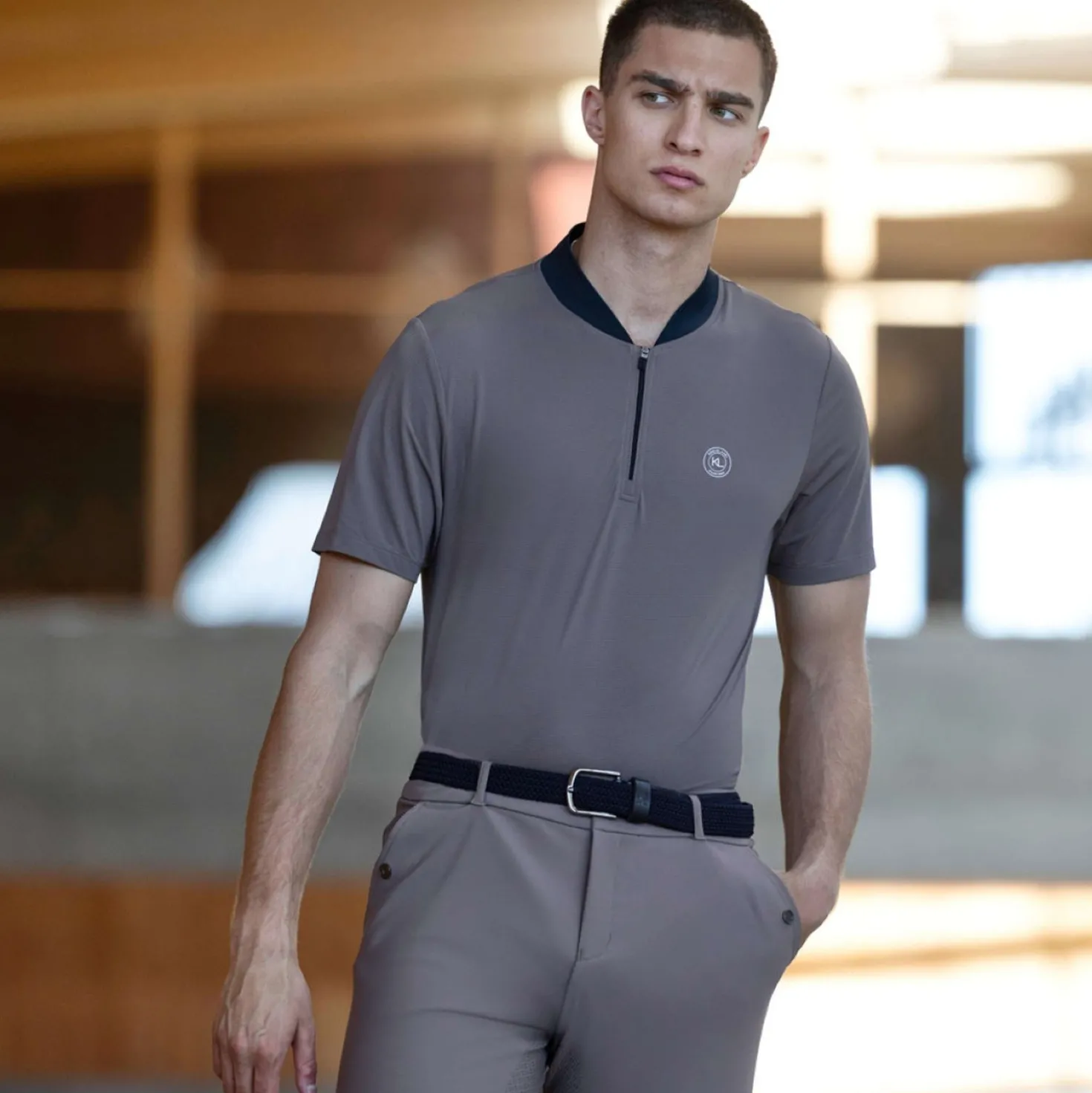 Kingsland Training Shirt KLLiam Heren Brown Iron