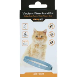 Knock Off Teken en Vlooien Halsband Kat NL/FR