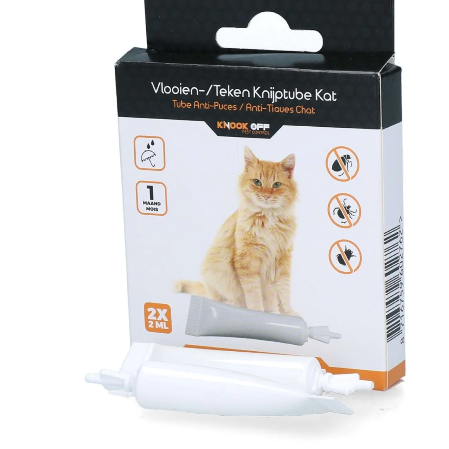 Knock Off Vlooien- en Tekenpipet Kat