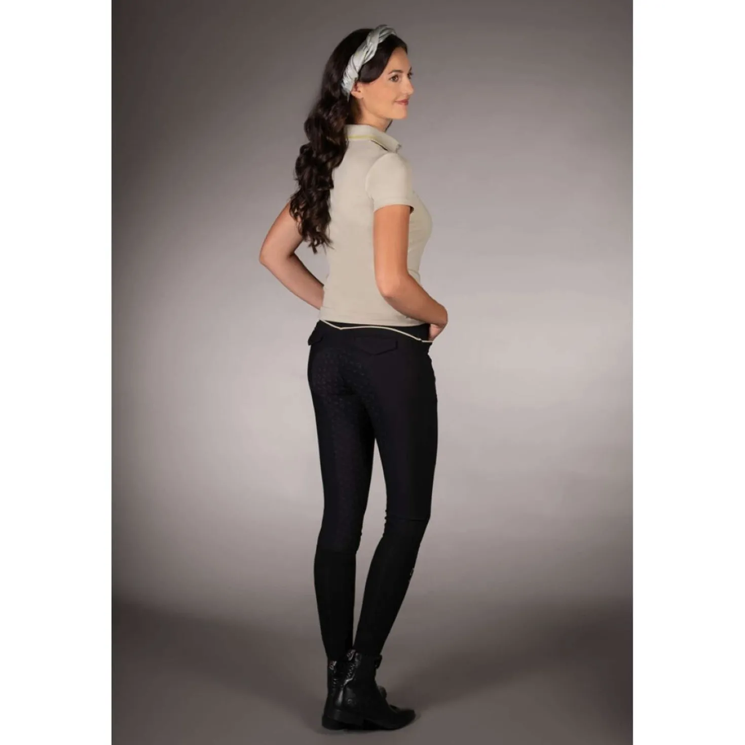 Lauria Garrelli Poloshirt Limone Grijs/Beige