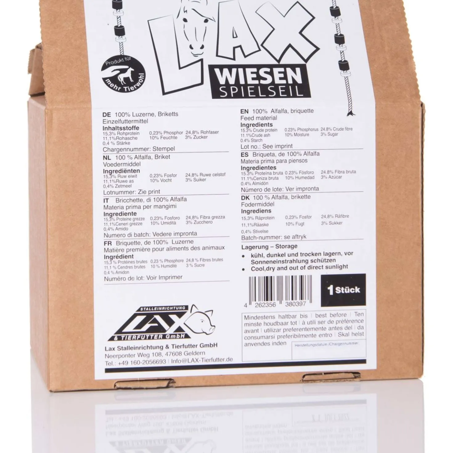 Lax Luzerne aan Touw met Houtschijven