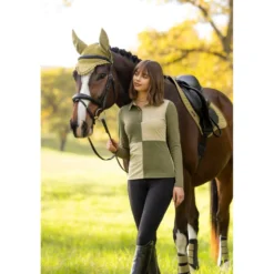 LeMieux Baselayer Harlequin Rugby Willow/Pear