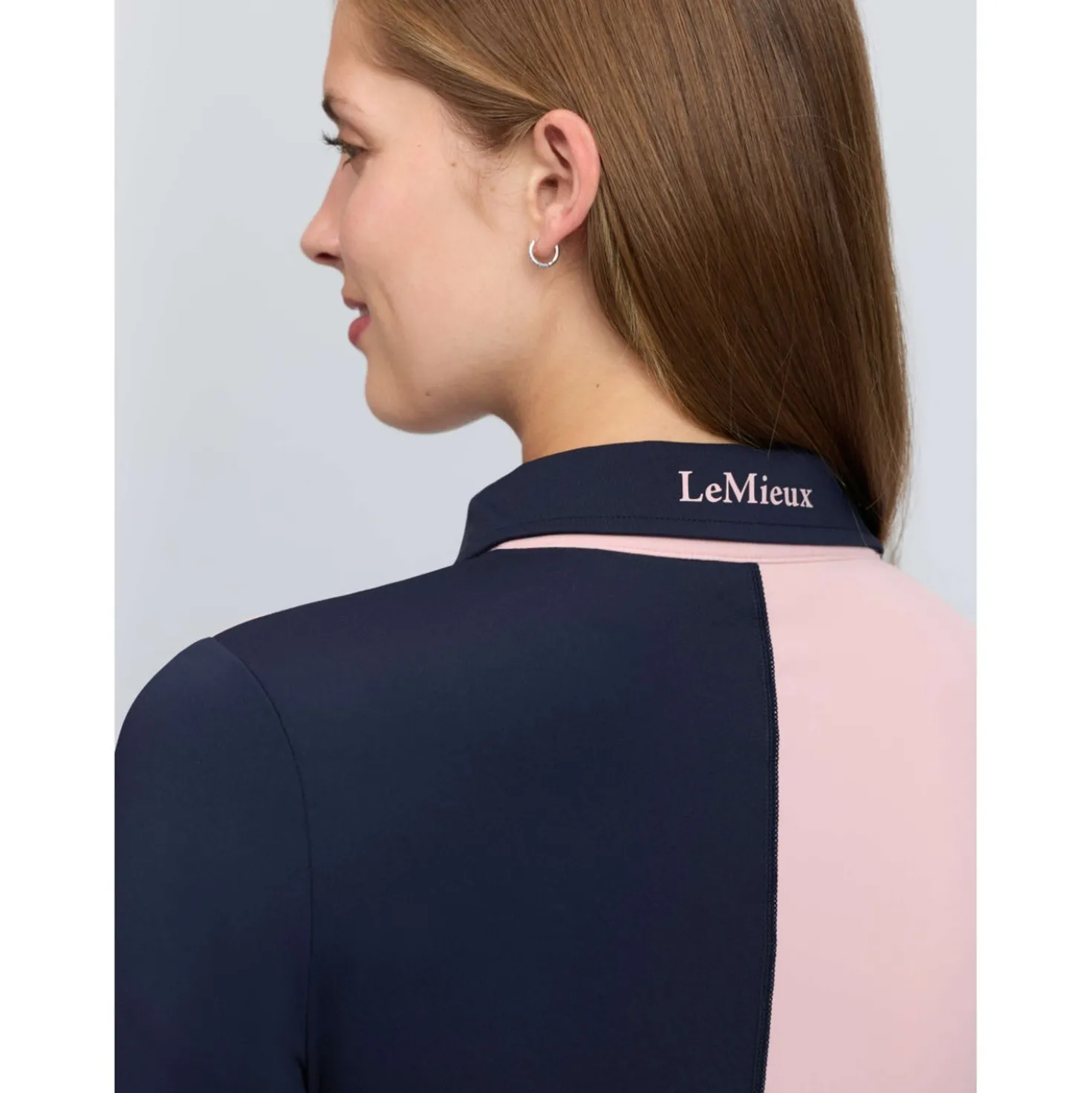 LeMieux Baselayer Harlequin Rugby Petal/Navy