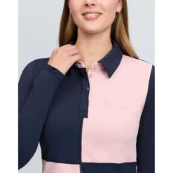 LeMieux Baselayer Harlequin Rugby Petal/Navy