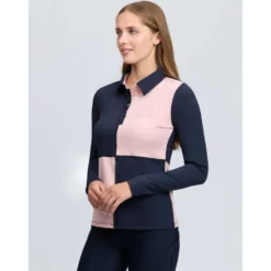 LeMieux Baselayer Harlequin Rugby Petal/Navy