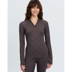 LeMieux Baselayer Heritage Check Lange Mouwen Cocoa