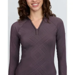 LeMieux Baselayer Heritage Check Lange Mouwen Cocoa