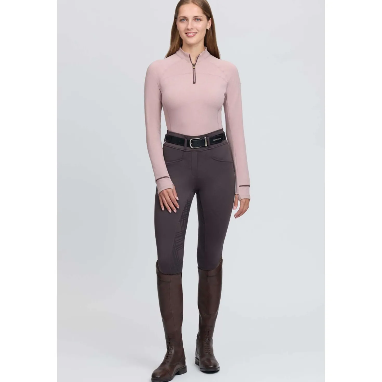 LeMieux Baselayer Heritage Herringbone Wild Rose
