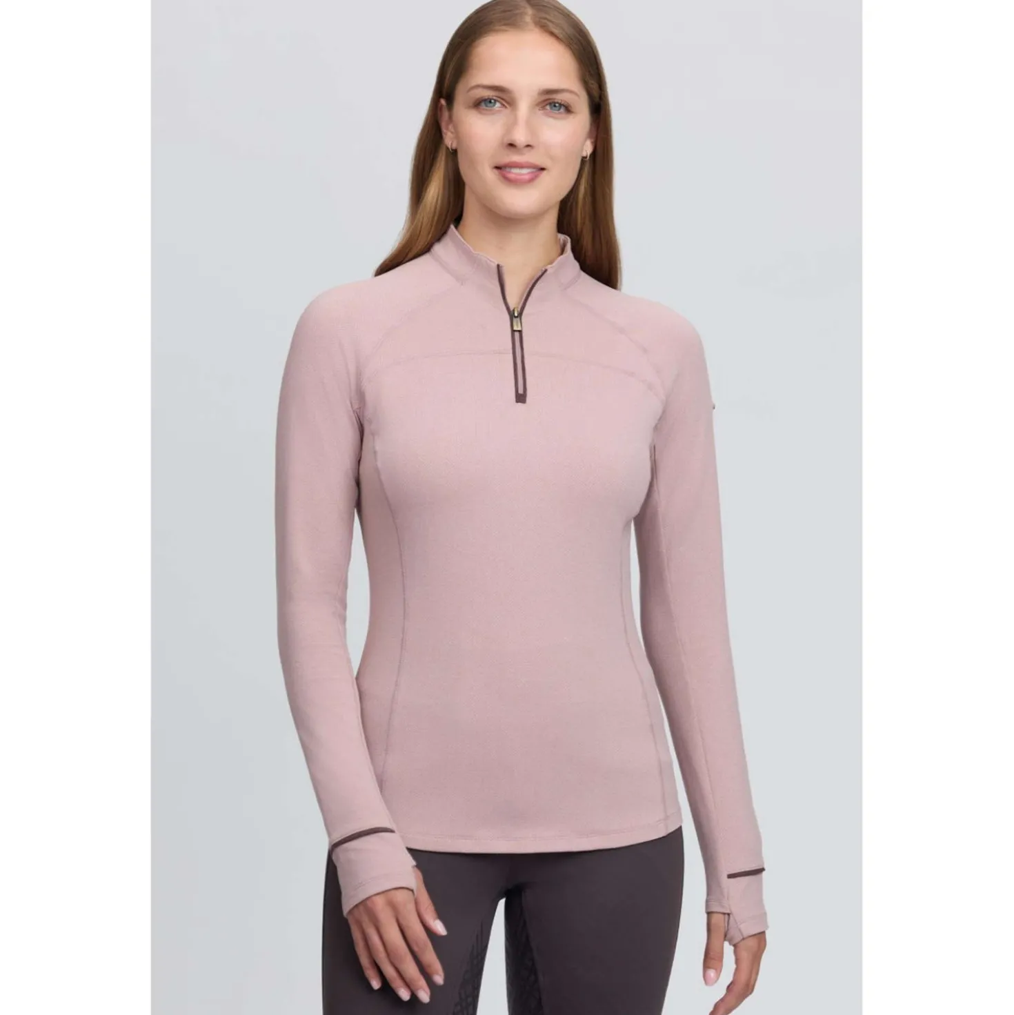 LeMieux Baselayer Heritage Herringbone Wild Rose