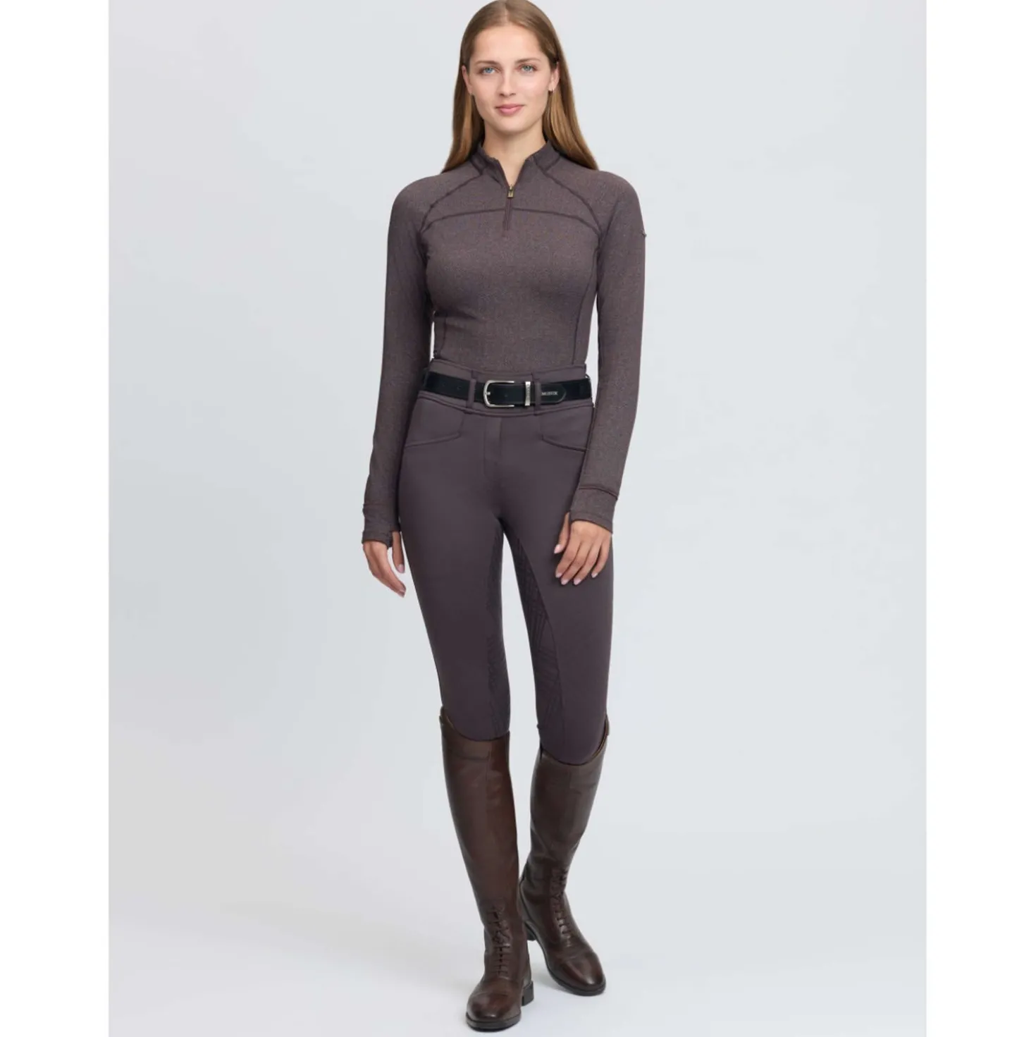 LeMieux Baselayer Heritage Herringbone Cocoa