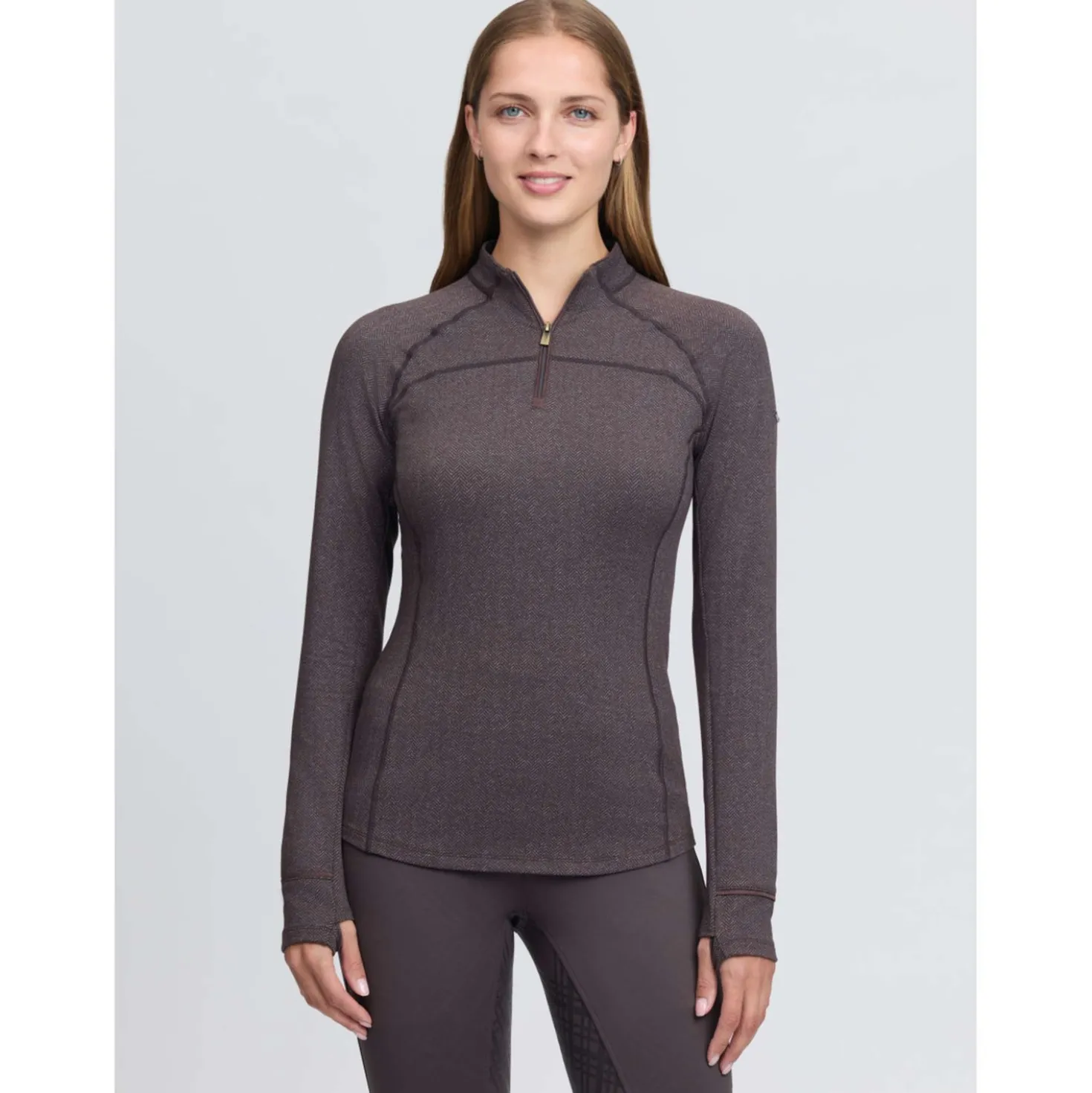 LeMieux Baselayer Heritage Herringbone Cocoa