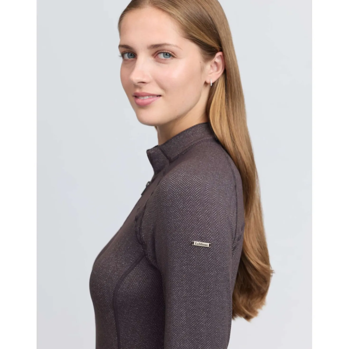 LeMieux Baselayer Heritage Herringbone Cocoa
