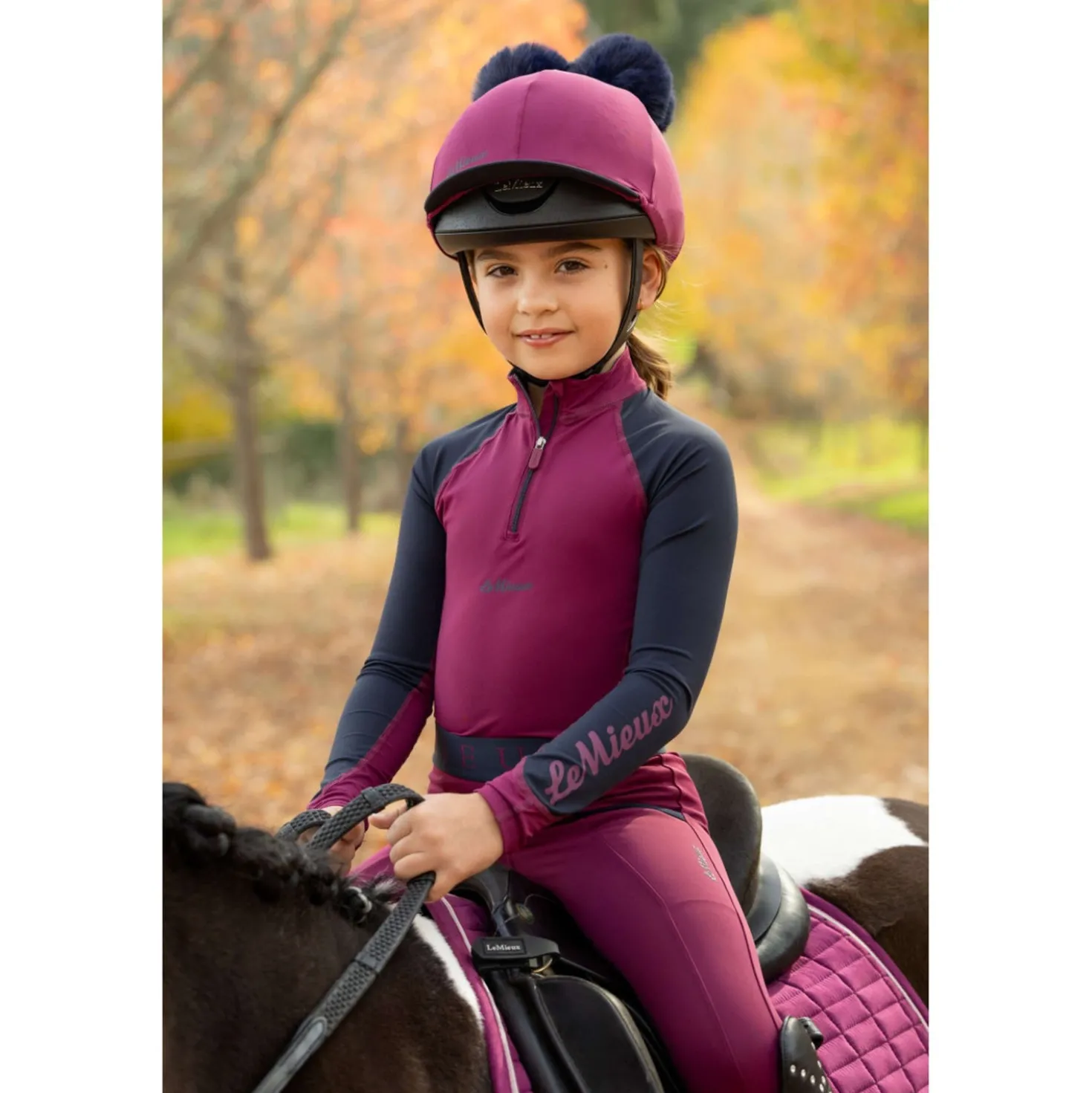 LeMieux Baselayer Kids Blackberry