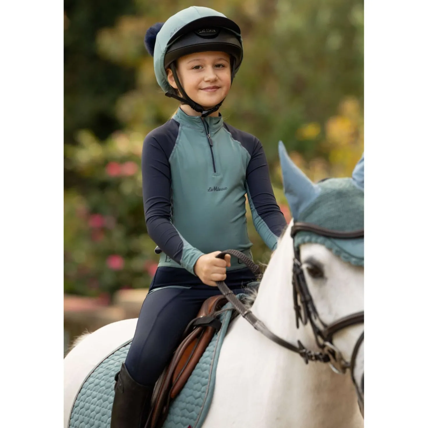 LeMieux Baselayer Kids Navy/Aloe
