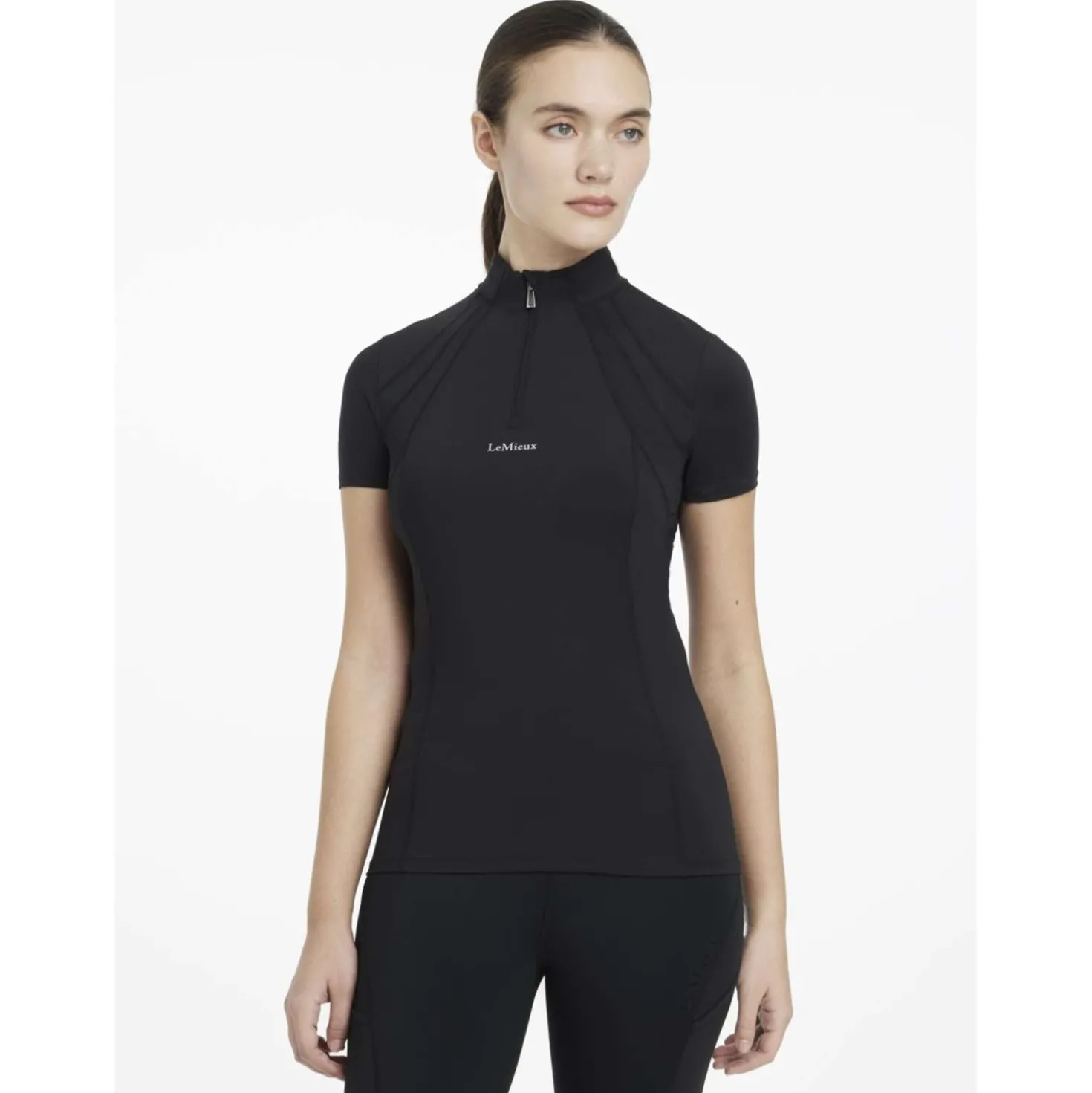 LeMieux Baselayer Mia Mesh Korte Mouwen Zwart