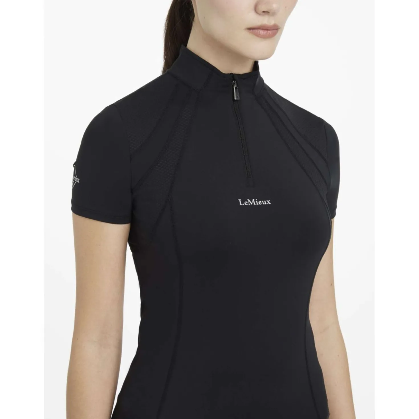 LeMieux Baselayer Mia Mesh Korte Mouwen Zwart