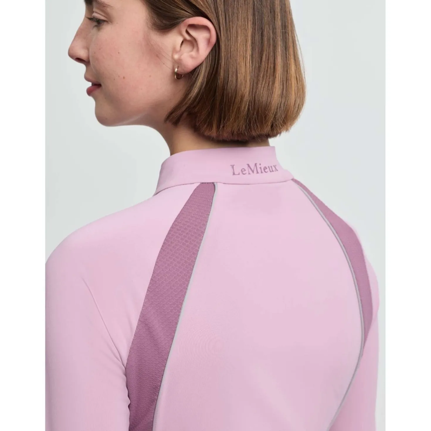 LeMieux Base Layer Philippa Mesh Lange Mouwen Fondant