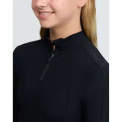 LeMieux Baselayer Raye Ribbed Kids Black