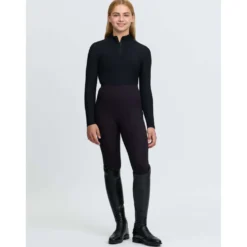 LeMieux Baselayer Raye Ribbed Kids Black