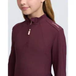 LeMieux Baselayer Raye Ribbed Kids Bramble