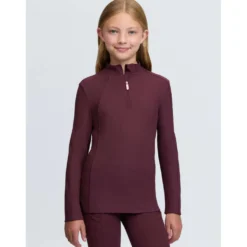 LeMieux Baselayer Raye Ribbed Kids Bramble