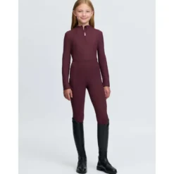 LeMieux Baselayer Raye Ribbed Kids Bramble