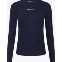 LeMieux Baselayer Sports Tee Lange Mouwen Navy