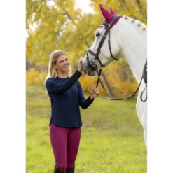 LeMieux Baselayer Sports Tee Lange Mouwen Navy