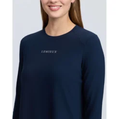 LeMieux Baselayer Sports Tee Lange Mouwen Navy