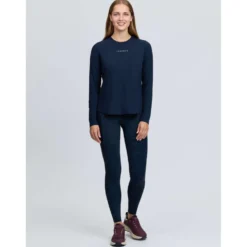 LeMieux Baselayer Sports Tee Lange Mouwen Navy