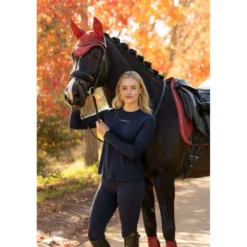 LeMieux Baselayer Sports Tee Lange Mouwen Navy