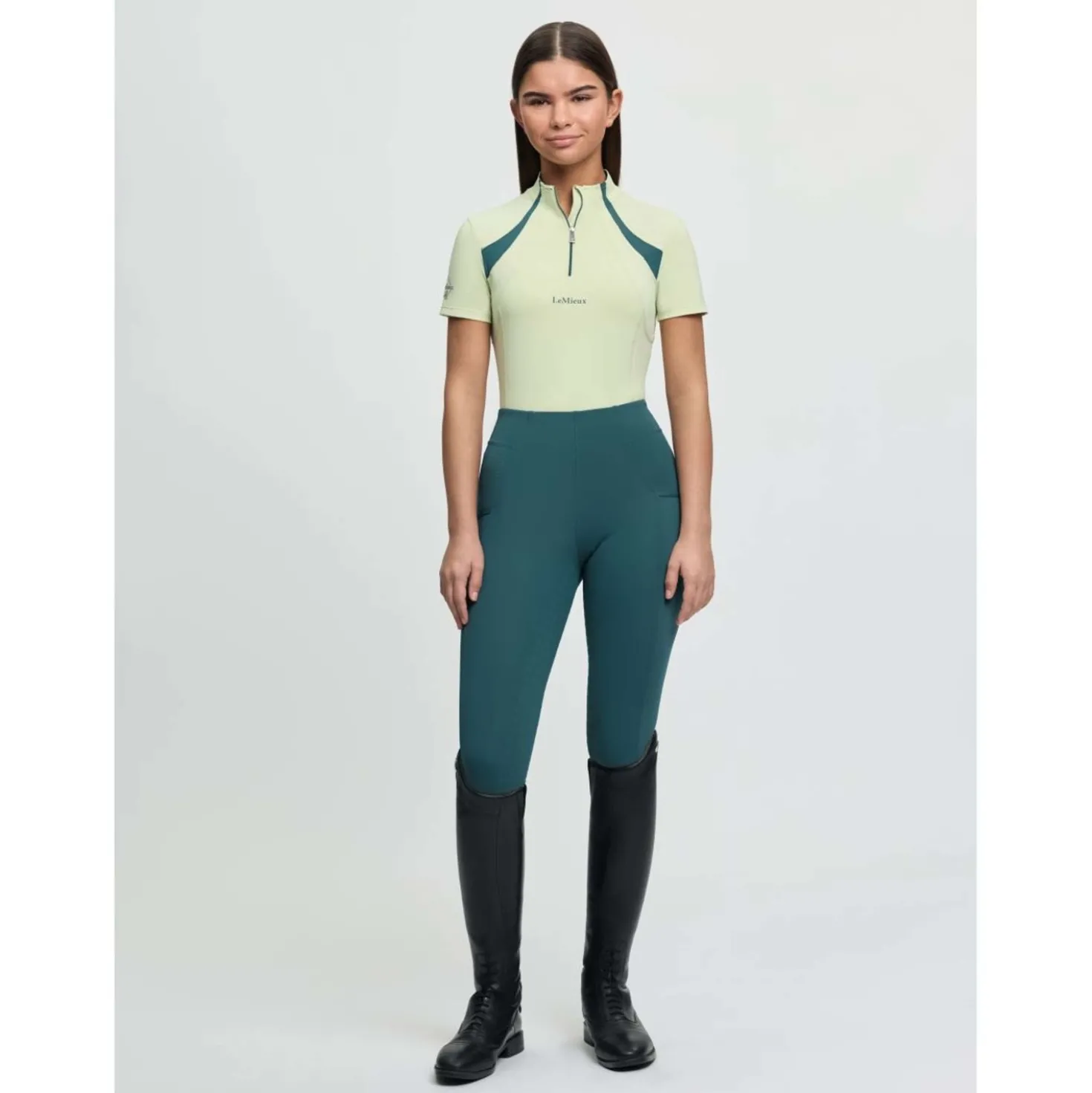 LeMieux Base Layer Young Rider Mia Mesh Macaron