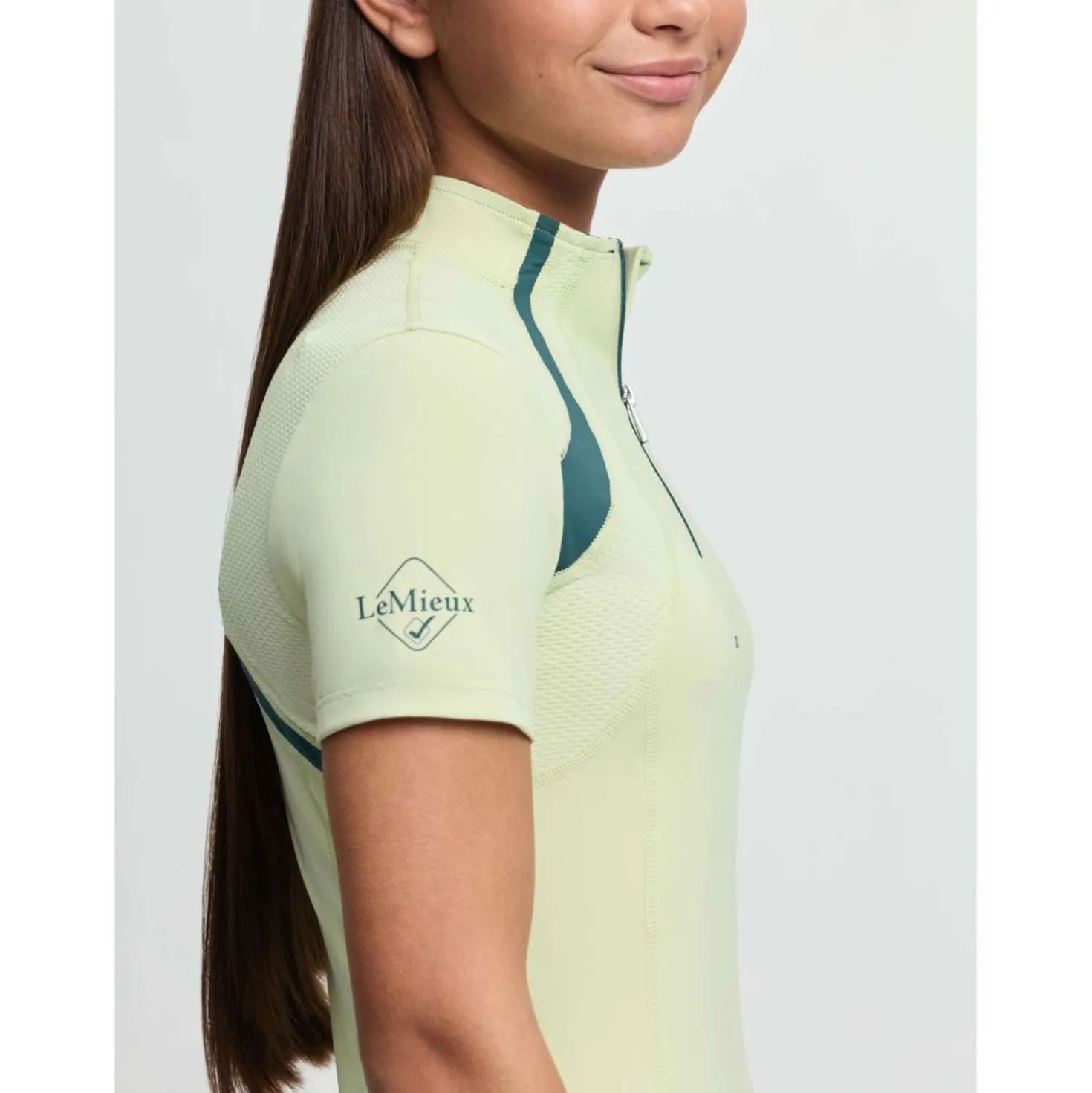 LeMieux Base Layer Young Rider Mia Mesh Macaron