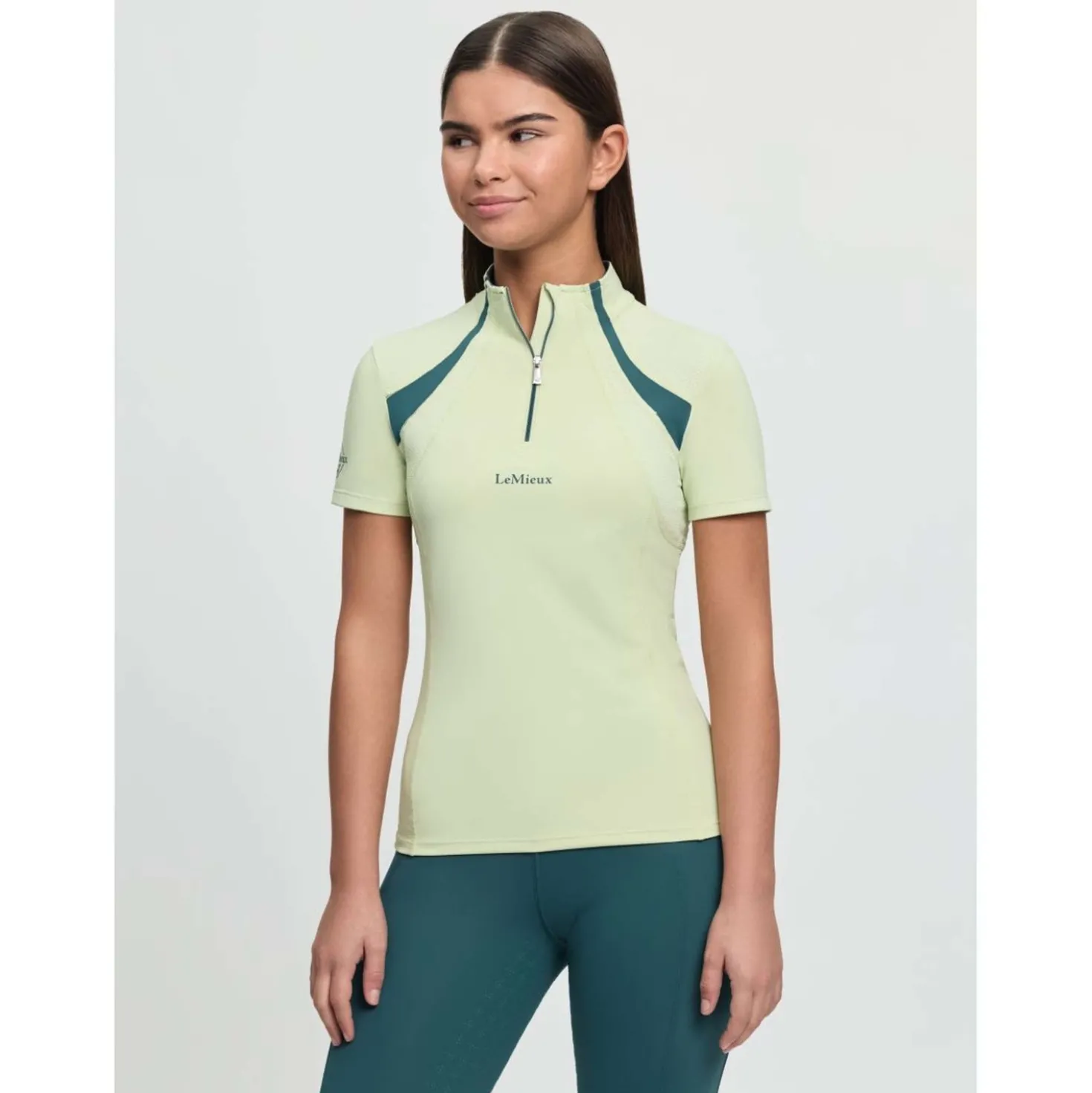 LeMieux Base Layer Young Rider Mia Mesh Macaron