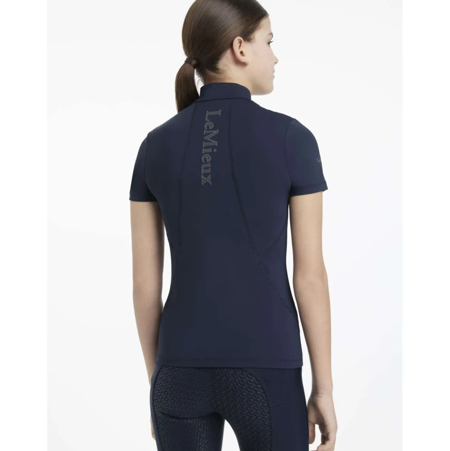 LeMieux Baselayer Young Rider Classique Korte Mouwen Navy