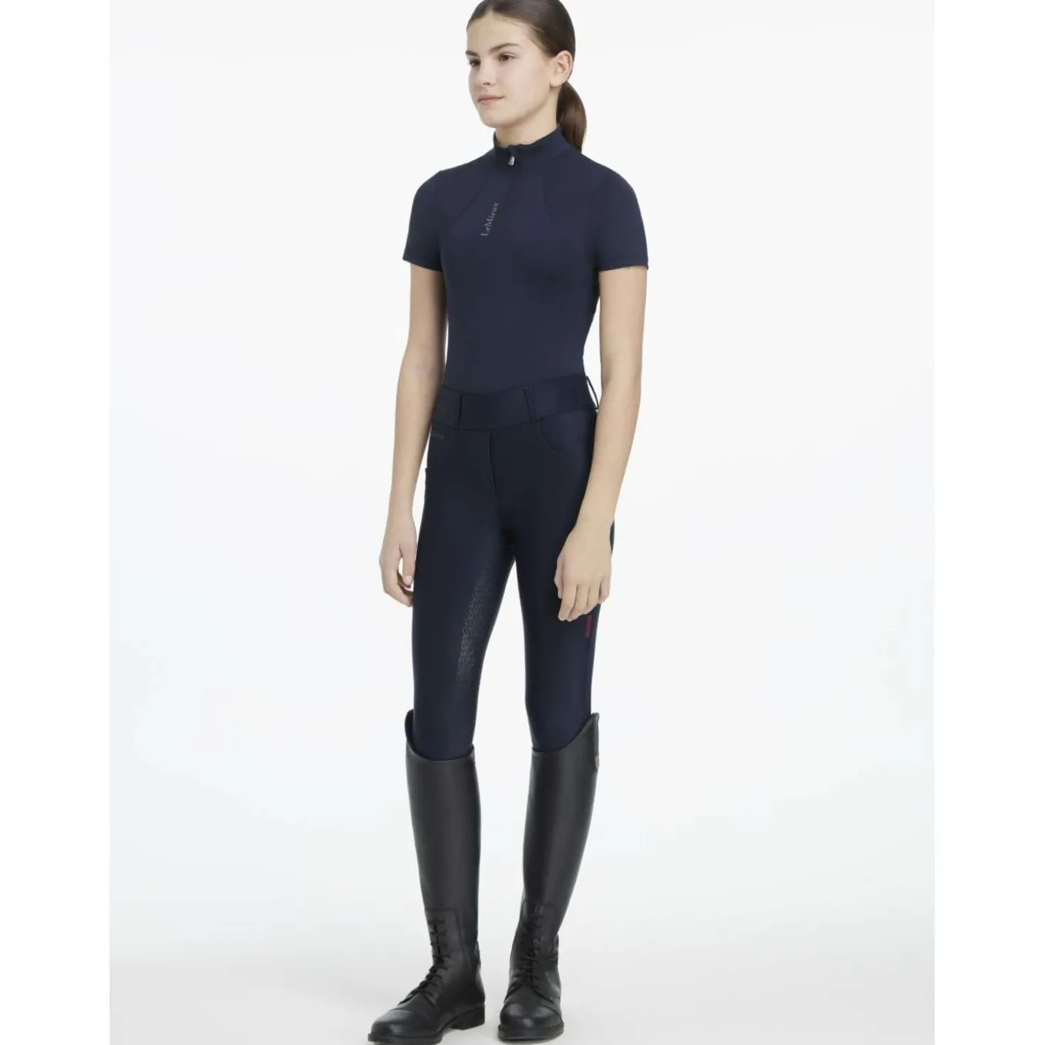 LeMieux Baselayer Young Rider Classique Korte Mouwen Navy