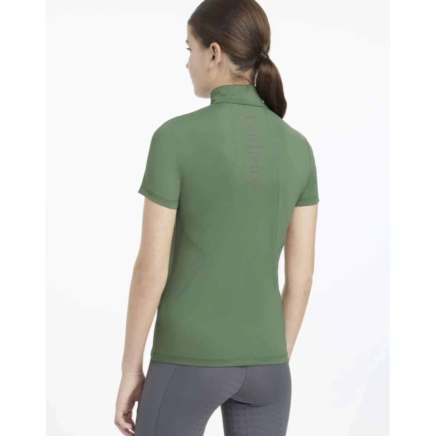 LeMieux Baselayer Young Rider Classique Korte Mouwen Hunter Green