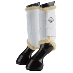 LeMieux Beenbeschermers Brushing Fleece Wit/Naturel