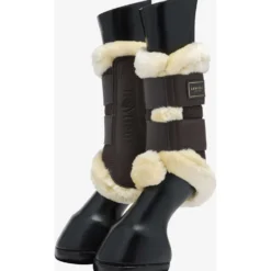 LeMieux Beenbeschermers Heritage Fleece Edged Cocoa