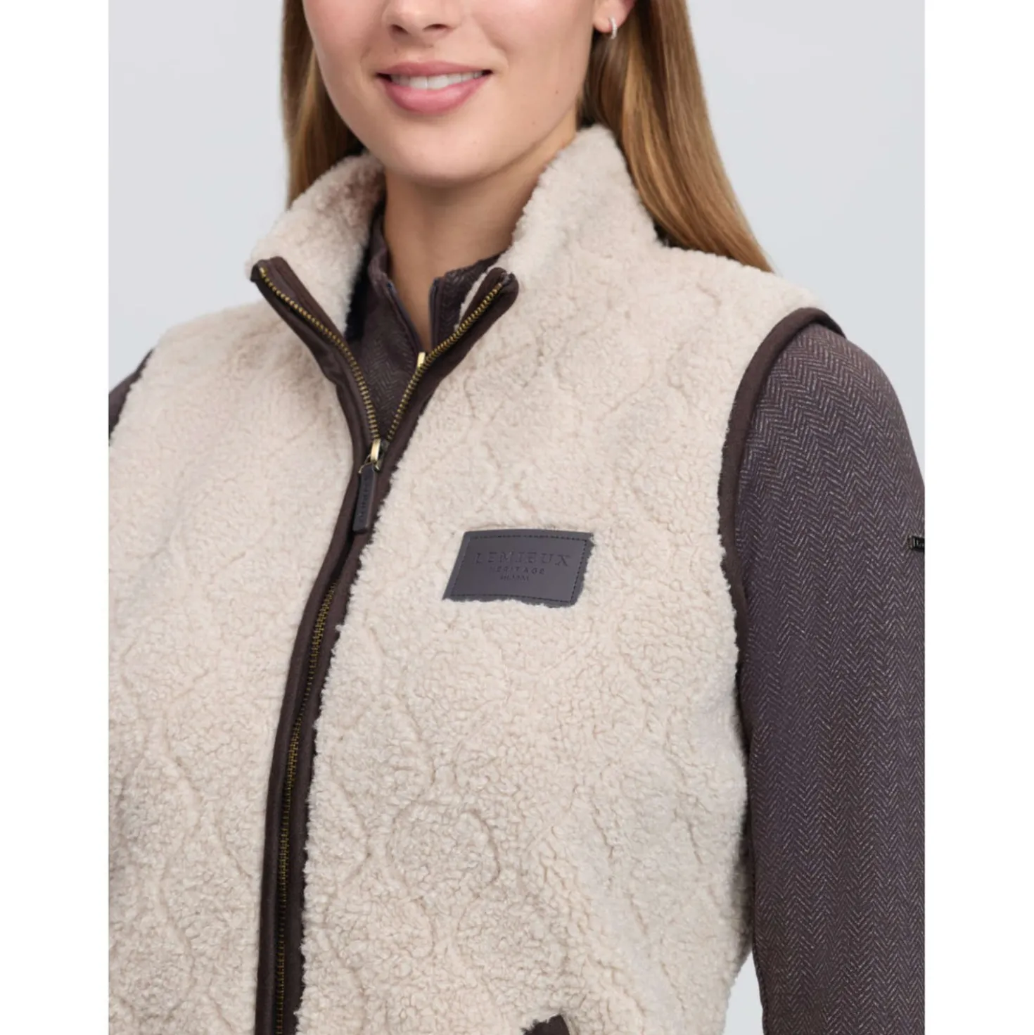 LeMieux Bodywarmer Heritage Borg Stone