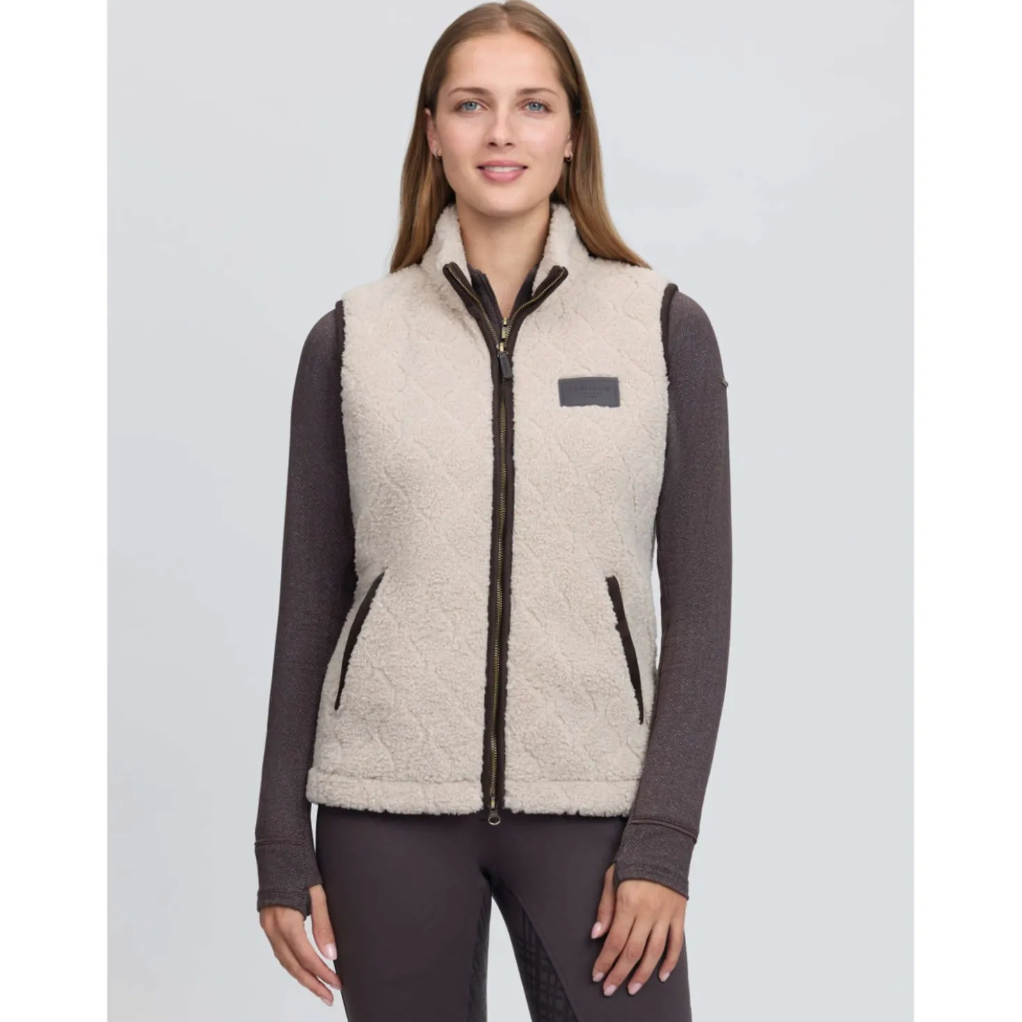 LeMieux Bodywarmer Heritage Borg Stone