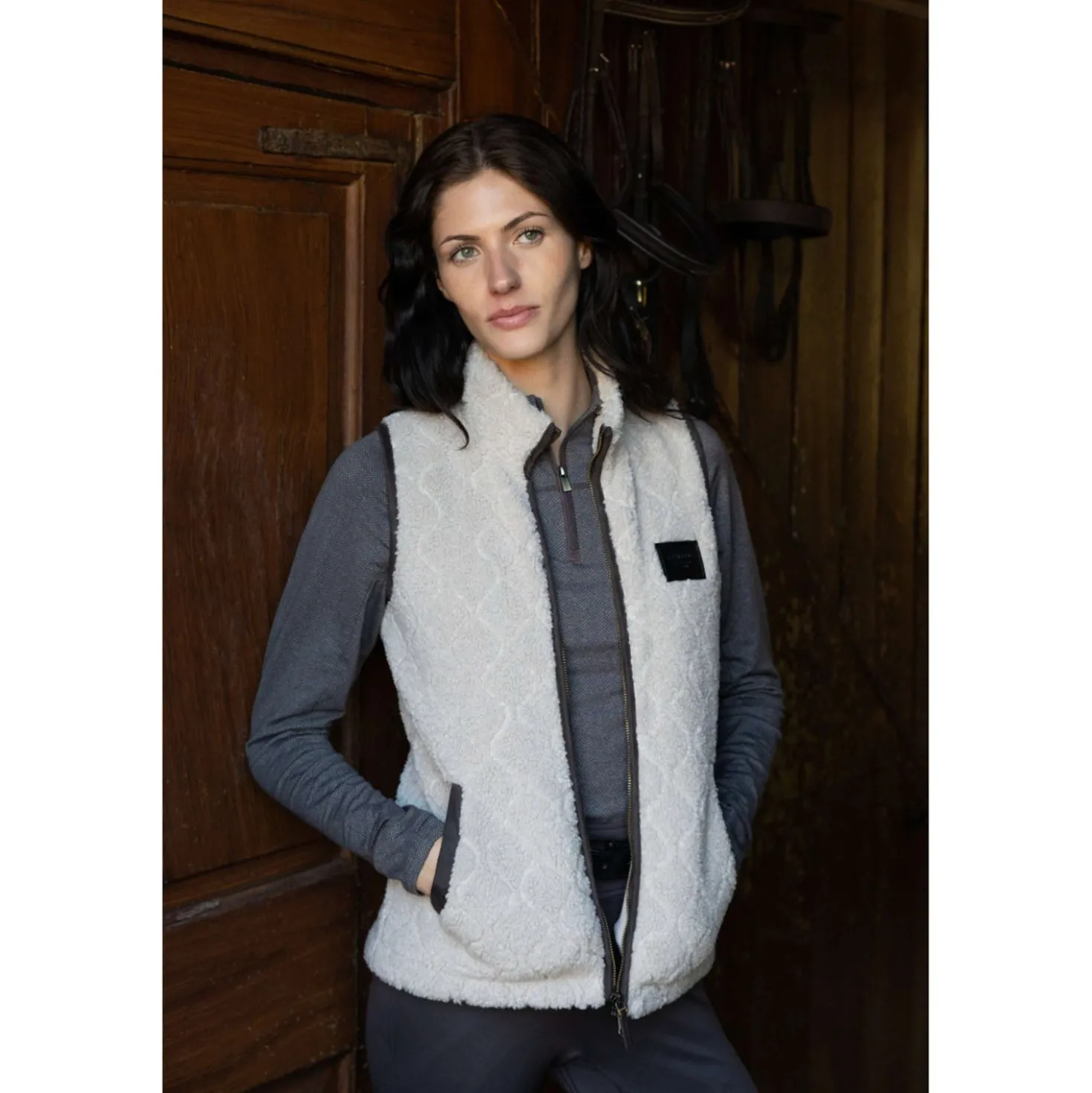 LeMieux Bodywarmer Heritage Borg Stone