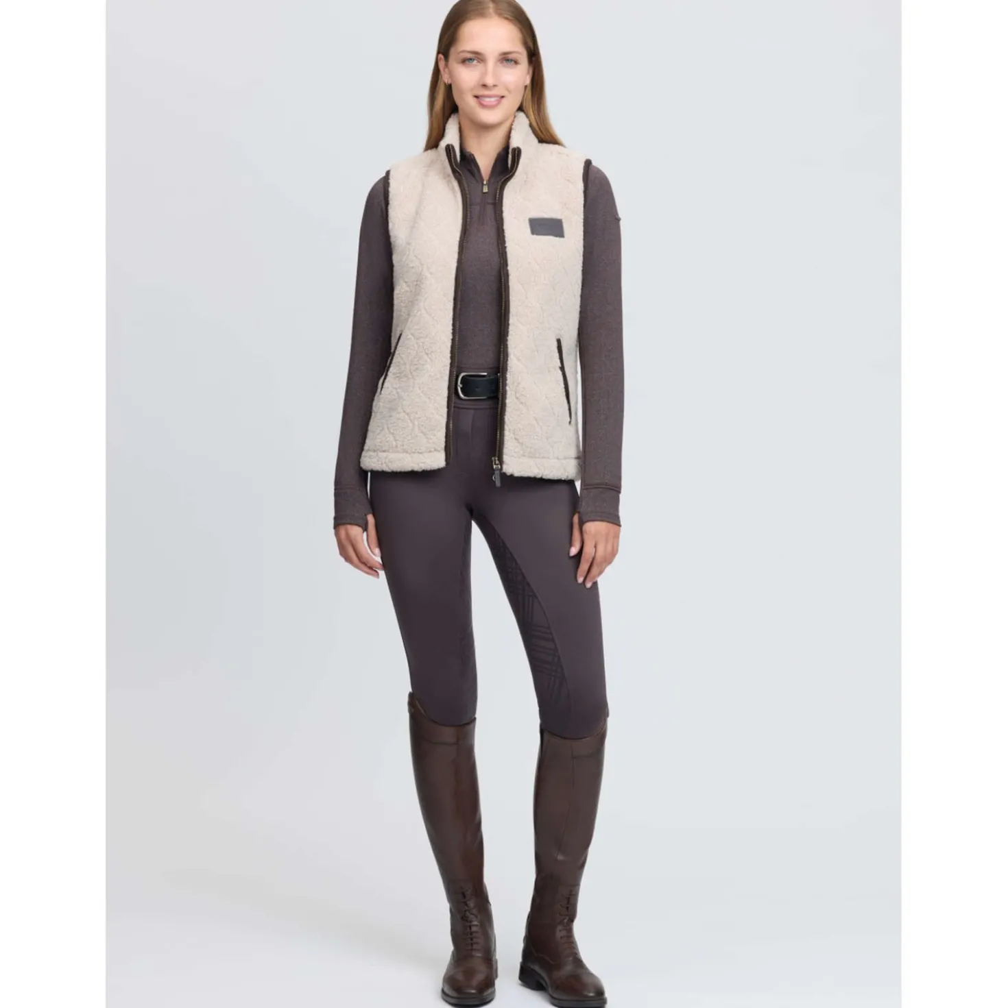 LeMieux Bodywarmer Heritage Borg Stone